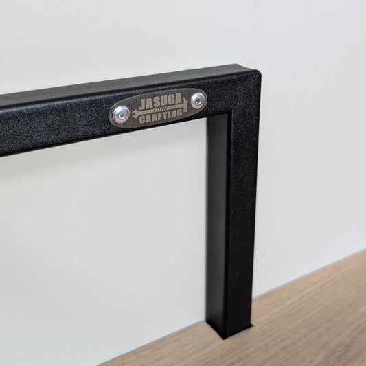 Estante Cubo Flotante Industrial en Madera de roble y Metal