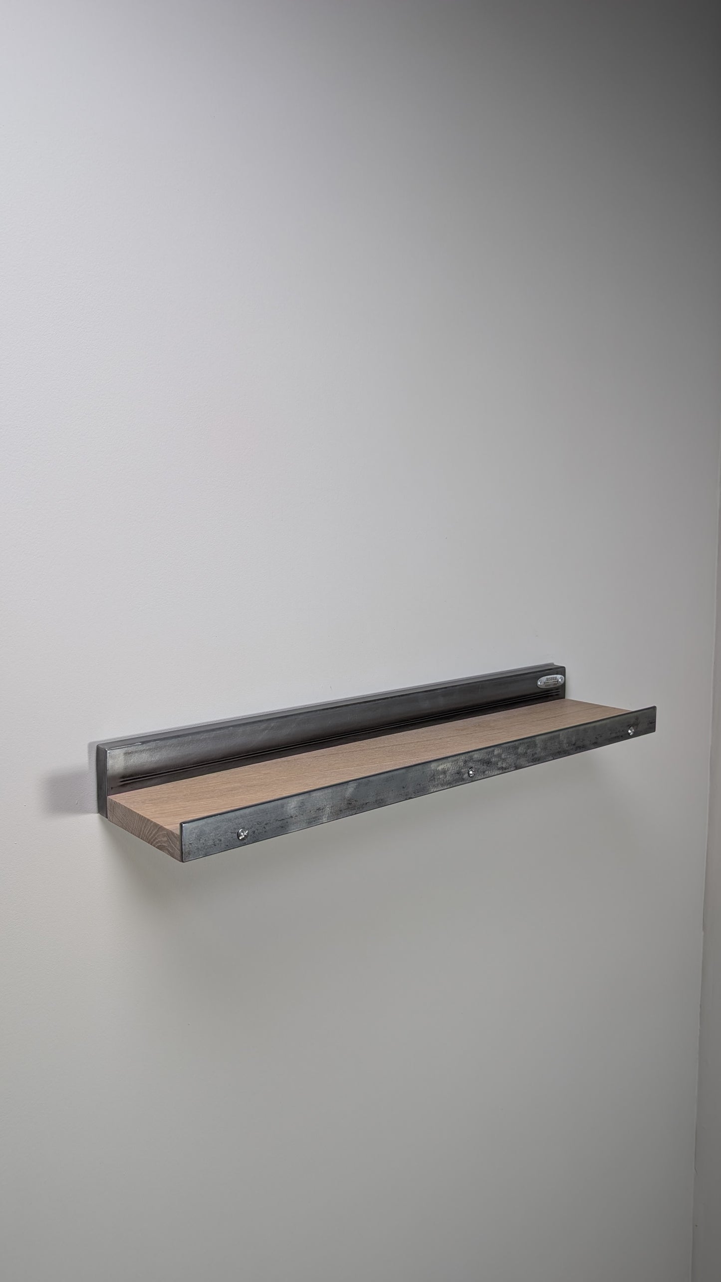 Balda para Cuadros en Madera maciza de roble y acero
