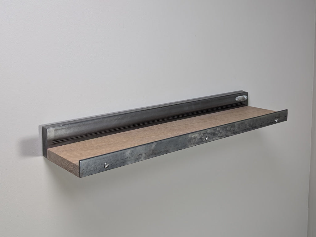 Balda para Cuadros en Madera maciza de roble y acero
