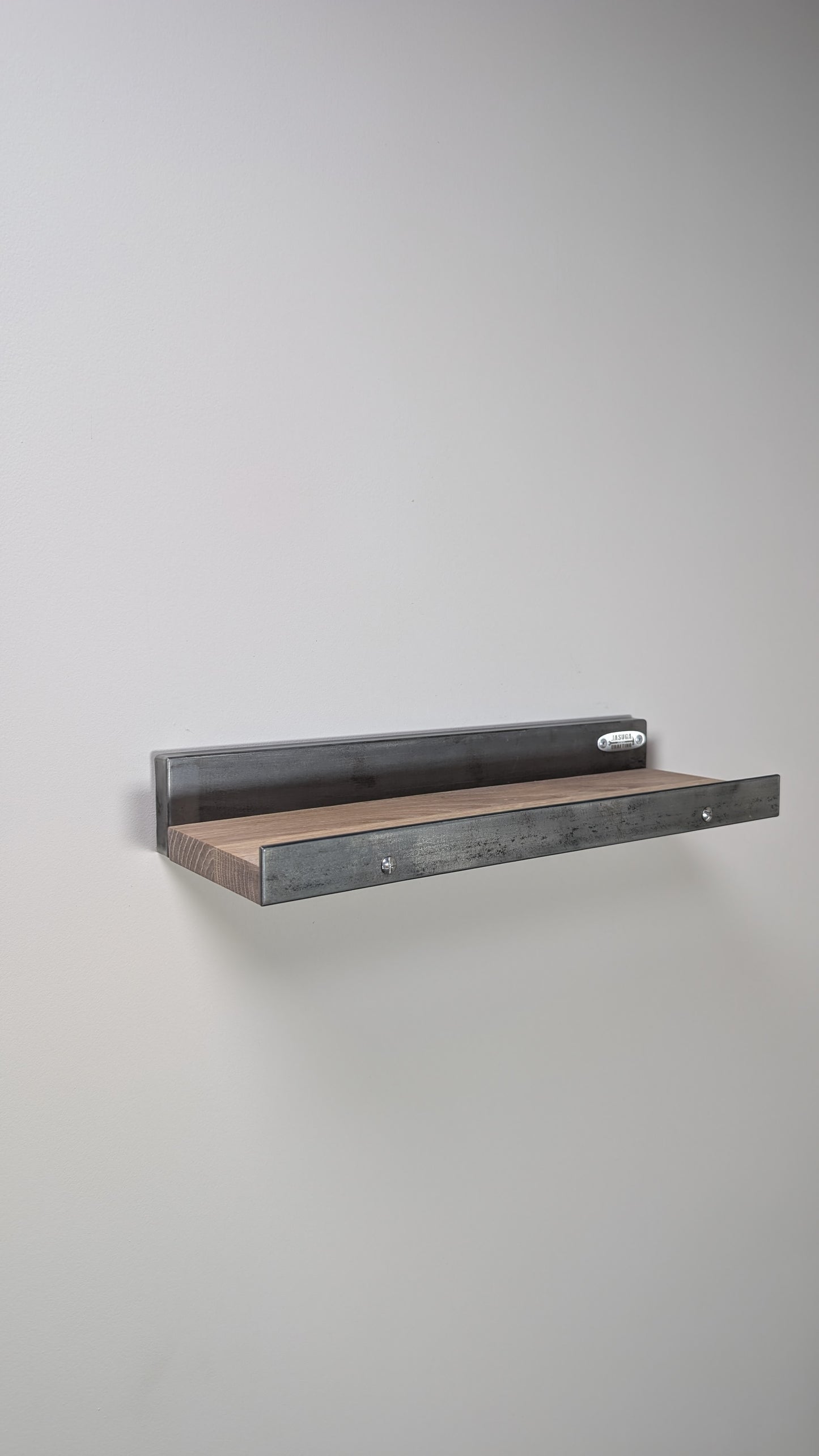 Balda para Cuadros en Madera maciza de roble y acero