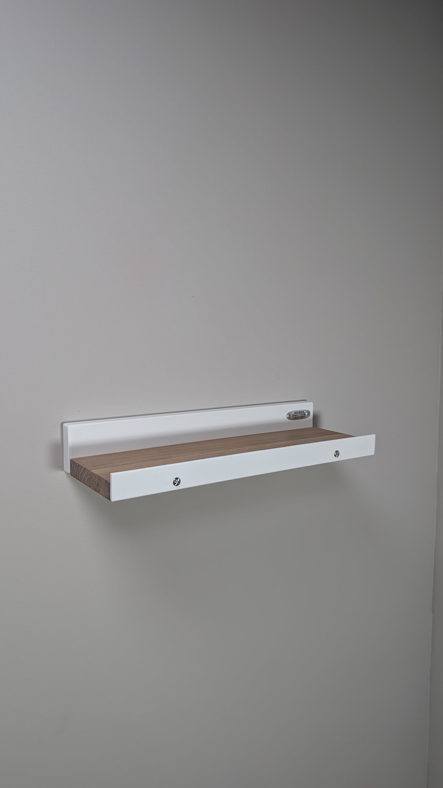 Balda para Cuadros en Madera maciza de roble y acero