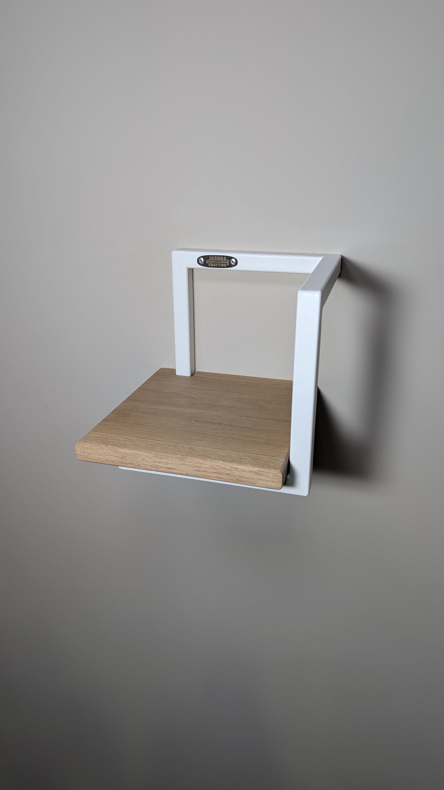 Cubo Decorativo Industrial – Estante de Pared en Metal y Madera