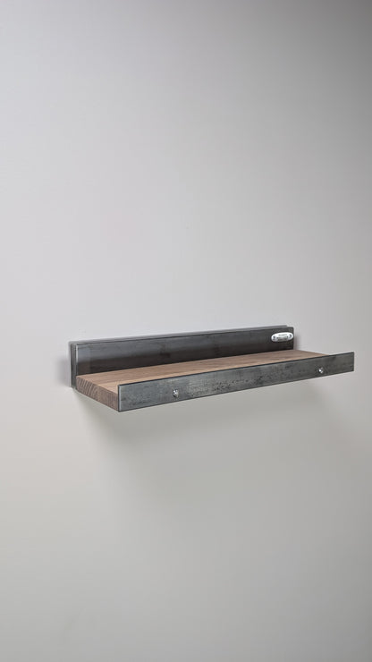 Balda para Cuadros en Madera maciza de roble y acero