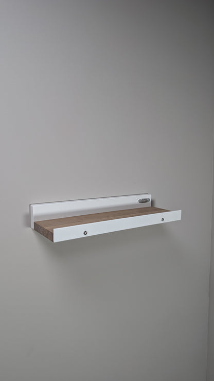 Balda para Cuadros en Madera maciza de roble y acero